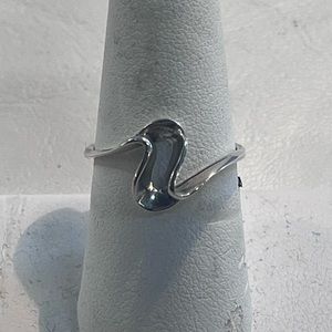 Sterling Silver Ring,  Wave Design, 925, Made in Thailand